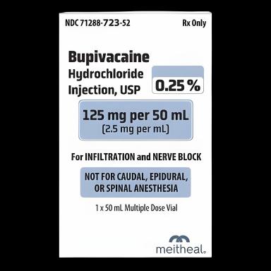 Bupivacaine HCl 0.25%, 2.5 mg / mL Injection Multiple-Dose Vial 50 mL - 71288072352
