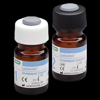 Unassayed Control Set Lyphochek® MiniPak 80 Analytes Level 1, 2 2 X 5 mL