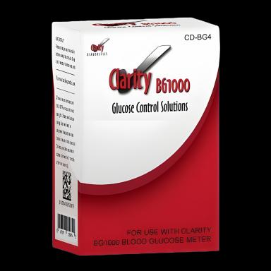 Clarity BG1000 Diabetes Management Test Control Set - Normal & High Blood Glucose Levels