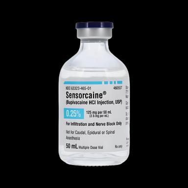Sensorcaine® Bupivacaine HCl 0.25%, 2.5 mg / mL Injection Multiple-Dose Vial 50 mL - 1017730