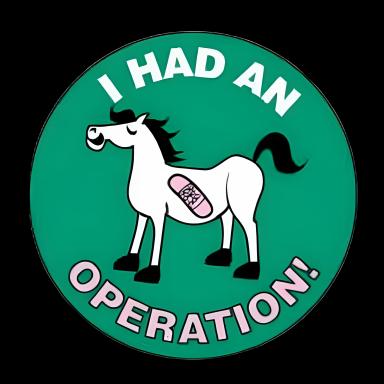PDC 250/Unit 'I Had An Operation' 2-Inch Medical Reward Sticker