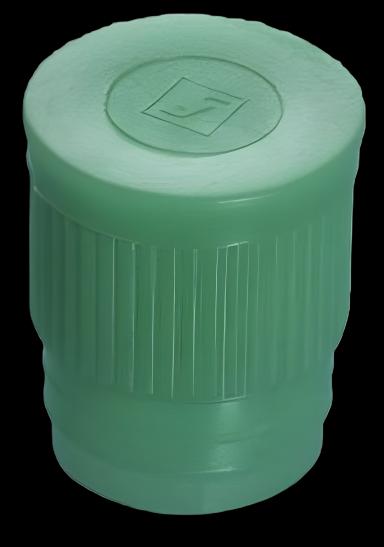 Sarstedt LDPE Push Cap Green for 16-17mm Diameter Tubes - Non-Sterile