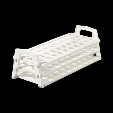 Nalgene™ 40-Place Polypropylene Test Tube Rack for 16-20 mm Tubes - White