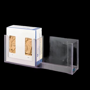 Magnet Mounted Glove Box Holder 2-Box Capacity - Durable PETG Plastic