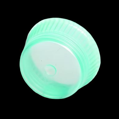 Uni-Flex® Safety Cap Tube Closure Flexible Plastic Over-Locking Green 13 mm For 13 mm Culture Tubes NonSterile