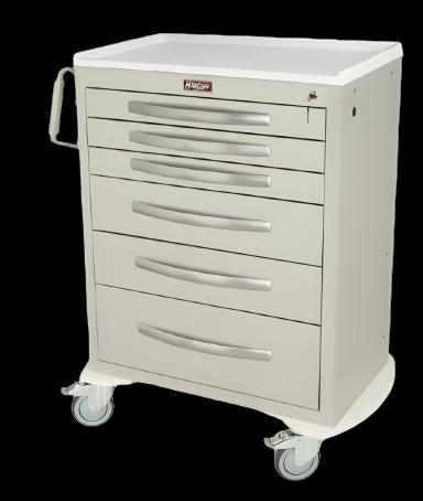 Medication Cart Harloff A series Aluminum 22 X 36.75 X 43.75 Inch Three 3%XE2%X80? drawers (7.6 cm), two 6%XE2%X80? drawers (15.2 cm) and one 9%XE2%X80? drawer (22.7 cm)