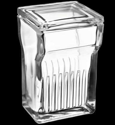 Coplin Staining Jar Glass for 16 Slides - Market Lab Inc