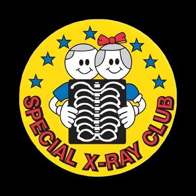 PDC® 250 Per Unit Special X-Ray Club Sticker 2 Inch for Pediatric Patient Comfort