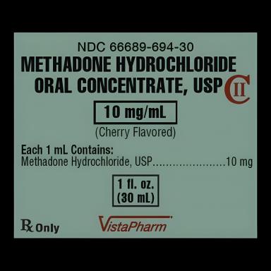 Methadone HCl 10mg/mL Oral Concentrate Cherry Flavor - Vista Pharma