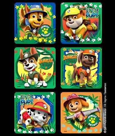 Disney® PAW Patrol Jungle Patrol Stickers, 2-1/2 Inch, 75 Pack for Pediatric Patient Rewards