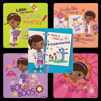 SmileMakers® 100 per Box Disney Doc McStuffins Sticker 2-1/2 Inch