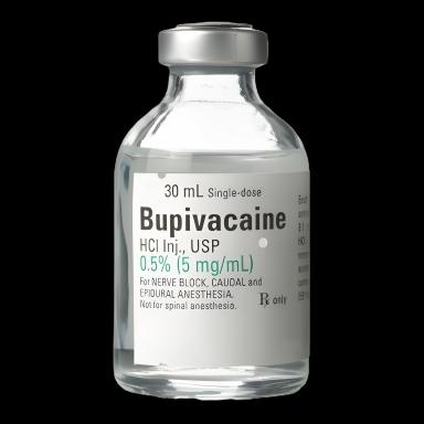 Bupivacaine HCl, Preservative Free 0.5%, 5 mg / mL Injection Single-Dose Vial 30 mL - 00409116202