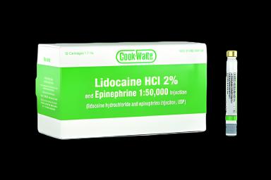 Lidocaine HCl with Epinephrine 2% - 1:50,000 Dental Injection Cartridges 1.7 mL by Septodont