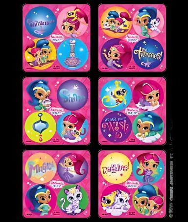 MiniBadges™ Shimmer and Shine Stickers 300/Roll - 2-1/2 Inch for Medical Settings