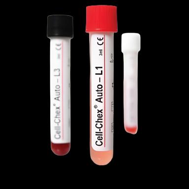 Hematology Control Set Cell-Chex® Auto Body Fluid Cell Count Level 2, 3 2 X 3 mL