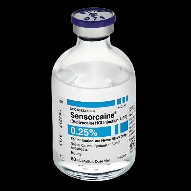 Sensorcaine® with Epinephrine Bupivacaine HCl/Epinephrine 0.25% - 1:200,000 Injection for Local Anesthesia - 50 mL Vial
