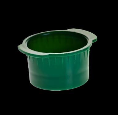 Vacucap™ T402 Series Tube Closure LDPE Flanged Plug Cap Green 13 mm For 13 mm Blood Collection and Culture Tubes NonSterile