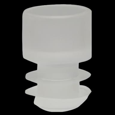 McKesson 16 mm Polyethylene Flanged Plug Caps for Blood & Culture Tubes