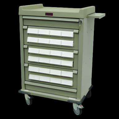 Medication Cart Aluminum - AL24CS-5