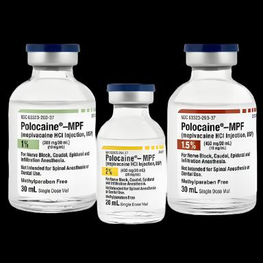 Polocaine-MPF Mepivacaine HCl Injection 1% 30 mL - Preservative-Free Local Anesthetic