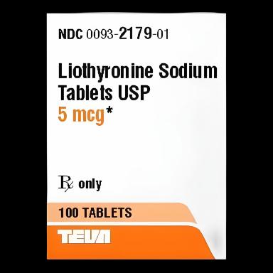 Liothyronine Sodium 5 mcg Tablet Bottle 100 Tablets - 00093217901