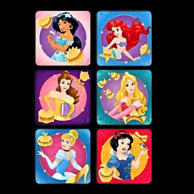 Kids Love Stickers® 90 per Pack Disney Princesses Sticker 2-1/2 Inch