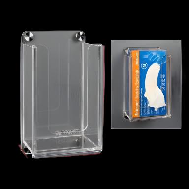 Poltex Acrylic Glove Box Holder for Medical Facilities - Wall Mount, Clear, 5.5 x 9 x 3.5 Inches