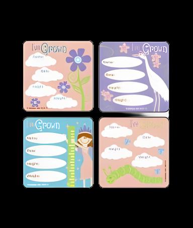 Make-Your-Own™ 90-Pack 'I've Grown - Girls' Assorted Stickers, 2-1/2 Inch - Pediatric Reward System