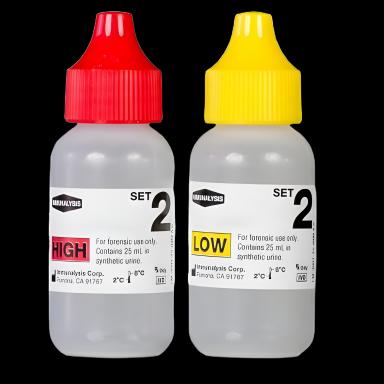 Abbott Rapid Immunalysis Drugs of Abuse Urinalysis Control Set, Low & High Level, 15 mL