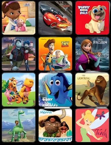 Disney® 75 per Roll Disney Sticker 2-1/2 Inch