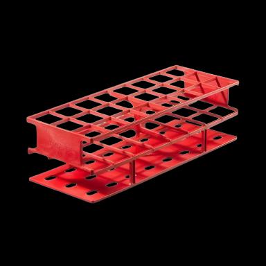 Nalgene Unwire 24-Place Test Tube Rack for 30mm Tubes - Red | 5970-0530