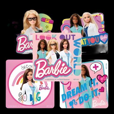 SmileMakers® 100 per Box Barbie Doctor Sticker 2-1/2 Inch