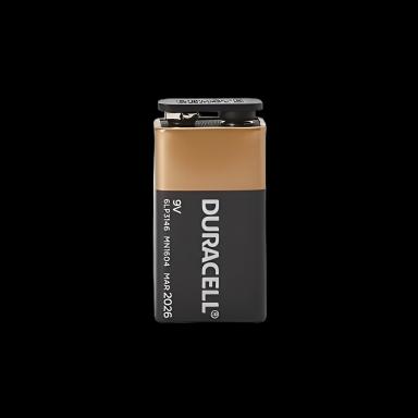 Alkaline Battery Duracell® Coppertop® 9V Cell 9V Disposable 12 Pack