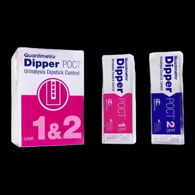 Quantimetrix Dipper POCT Urine Chemistry Control Set, 2 Levels, 62 x 1.5 mL