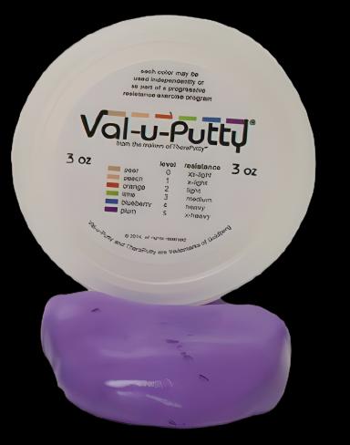 Val-u-Putty X-Heavy Firmness Therapy Putty for Hand and Grip Strengthening - 3 oz. Plum