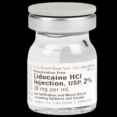 Lidocaine HCl 2% Injection 20 mg/mL, 5 mL Single-Dose Vial - Healthfirst