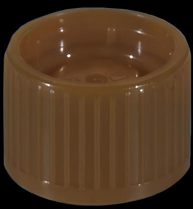 HDPE Screw Cap for 15mm Laboratory Tubes - NonSterile, Brown | Sarstedt
