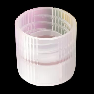 Tube Closure Polypropylene Screw Cap Natural For Sample Tubes with External Threads NonSterile
