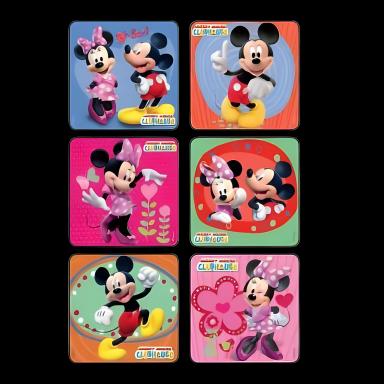 Disney® Mickey and Minnie Mouse Glitter Stickers for Pediatric Rewards, 75 per Roll