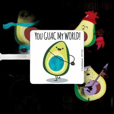 SmileMakers® 100 per Box Avocado Pea Sticker 2-1/2 Inch