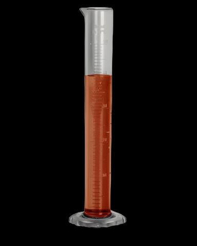 Graduated Cylinder Octagonal Base TPX PMP 50 mL