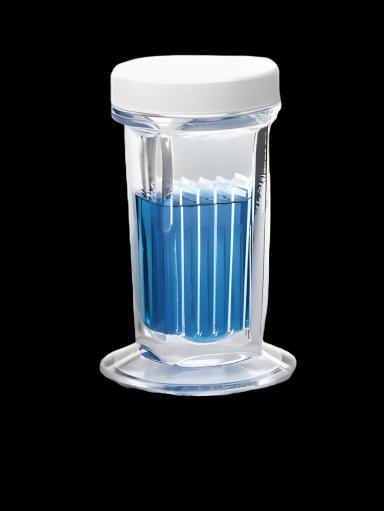 Wheaton® Soda Lime Glass Coplin Staining Jar, 60 mL with Polypropylene Cap