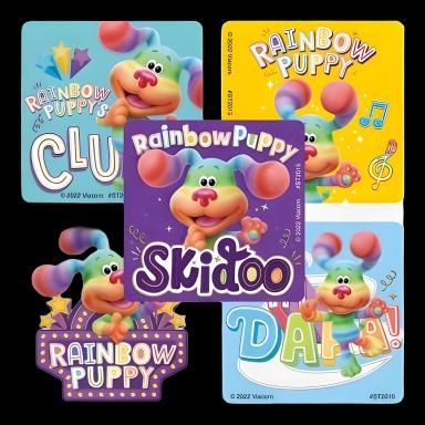 SmileMakers® 100 per Box Blue's Clues & You Rainbow Puppy Sticker 2-1/2 Inch