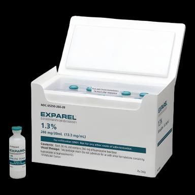 Exparel™ Bupivacaine Liposome, Preservative Free 1.3%, 13.3 mg / mL Injection Single-Use Vial 20 mL - 6525026609