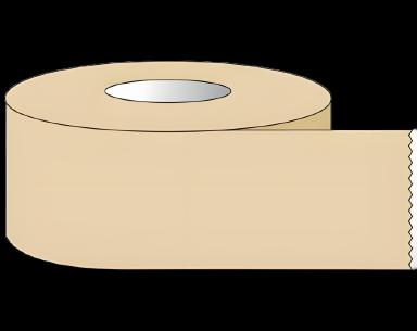 Blank Label Tape Shamrock Multipurpose Label Tan 1/2 X 500 Inch