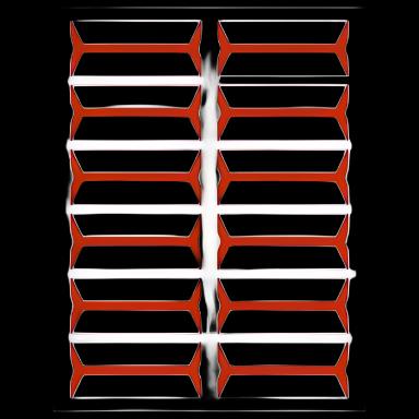 Blank Label Tape Multipurpose Label Orange 3/4 X 3-1/2 Inch