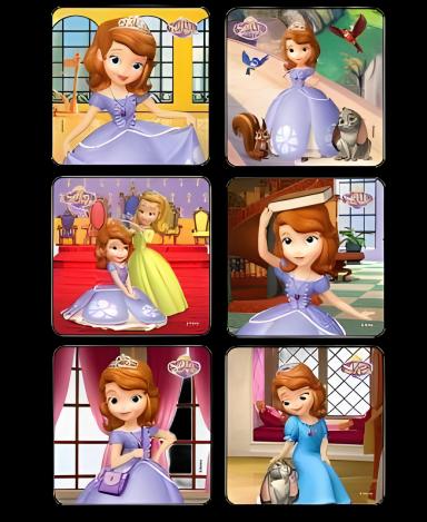 Disney® 75 per Roll Sofia the First Disney Princess Sticker 2-1/2 Inch