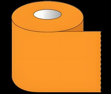 Multipurpose Laboratory Label Tape - Orange, 1 x 500 Inch, Oilproof and Waterproof