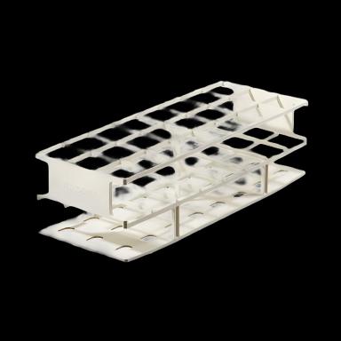 Nalgene Unwire 24-Place Test Tube Rack for 30mm Tubes, White - 5970-0030