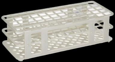 Stacking Test Tube Rack Globe® Scientific 456500 Series 60 Place 16 to 17 mm Tube Size White 2-4/5 X 4-1/8 X 9-3/5 Inch